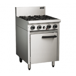 COBRA CR6C RANGE 2 OPEN BURNERS & 300 GRIDDLE WITH OVEN UNDER